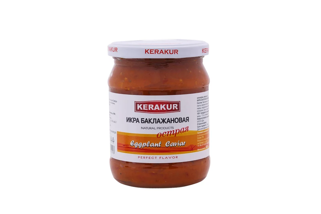 КЕРАКУР Икра баклажанная острая 500 г