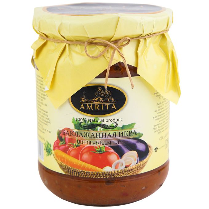 Икра баклажановая 530г (АМРИТА)