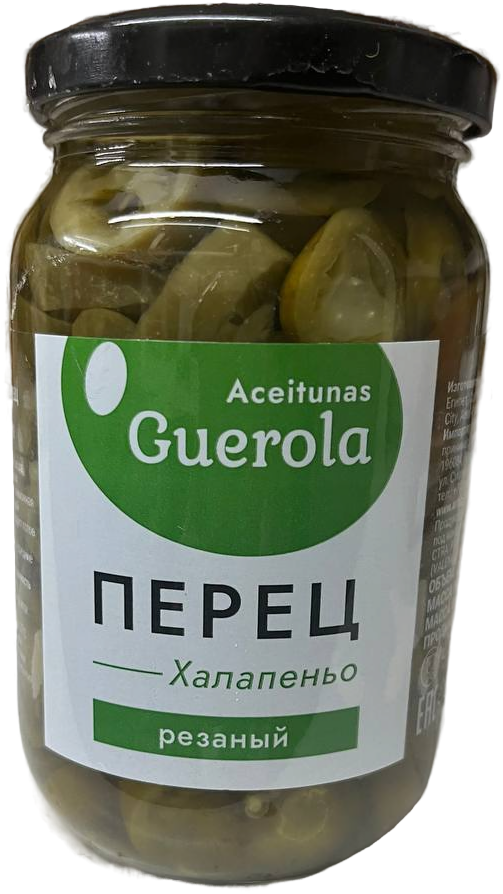 Перец Aceitunas Guerola резаный (зеленый) 340/150г