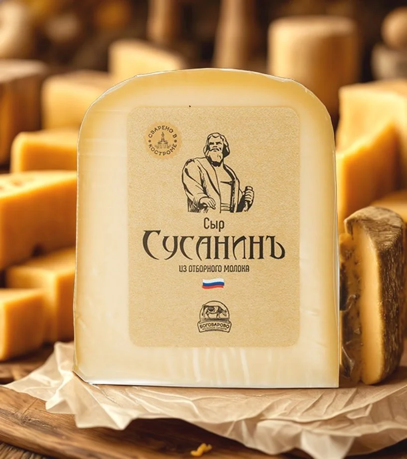 Сыр фасованный Сусанинъ, 245 гр