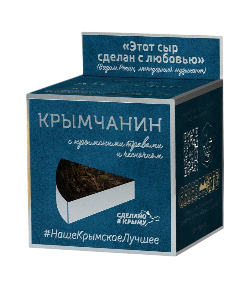 Сыр п/т «Крымчанин с крымскими травами и чесноком» 130 гр., ТМ Долина Легенд