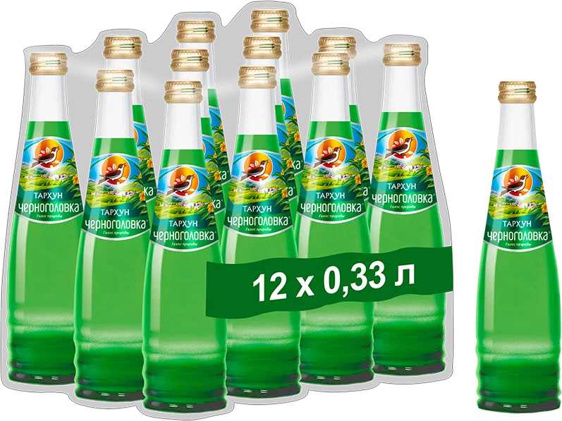 Напиток безалкогол.сильногазир. Тархун 0,33 л, стекло (12)