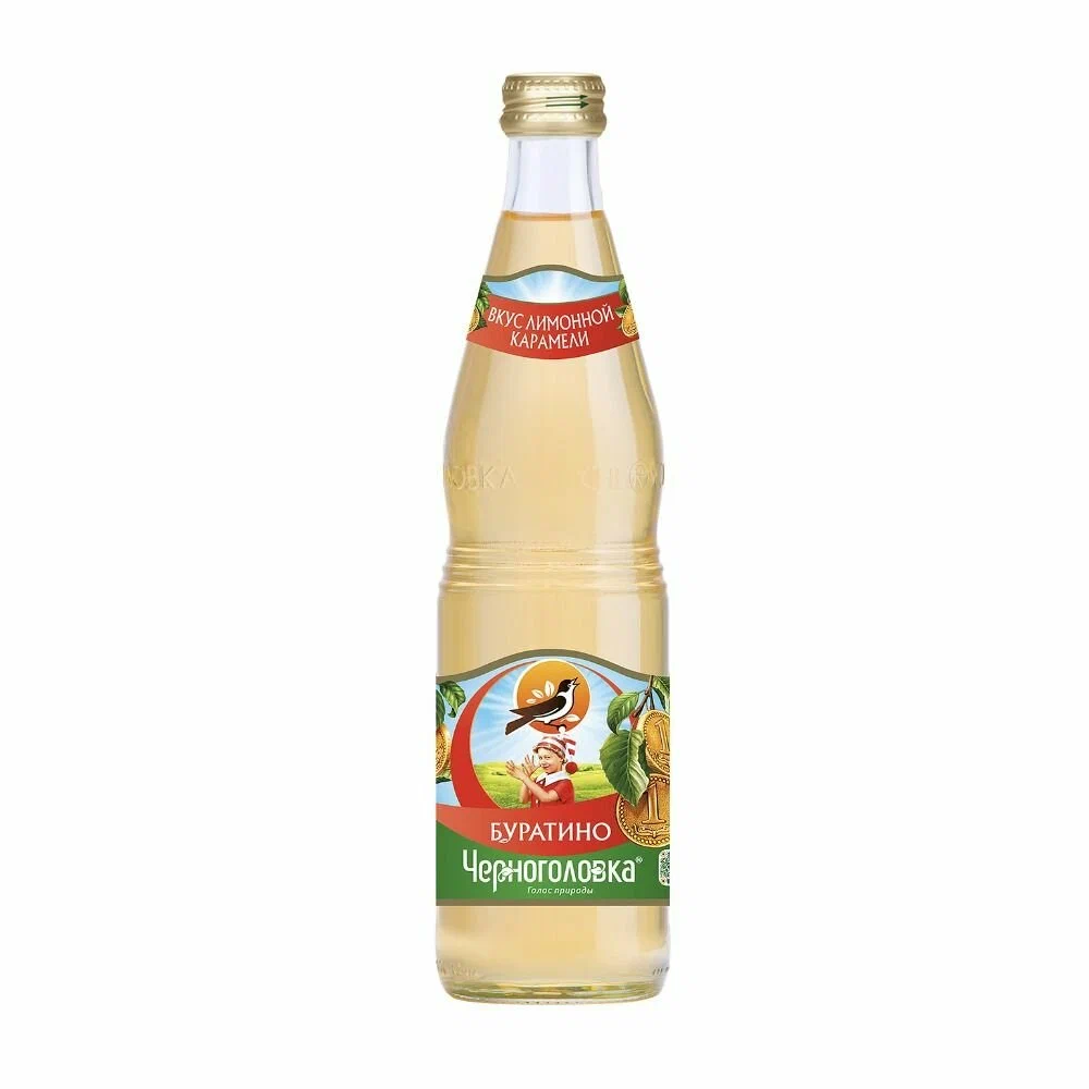 Лимонад Черноголовка Буратино стекло, 0,5л